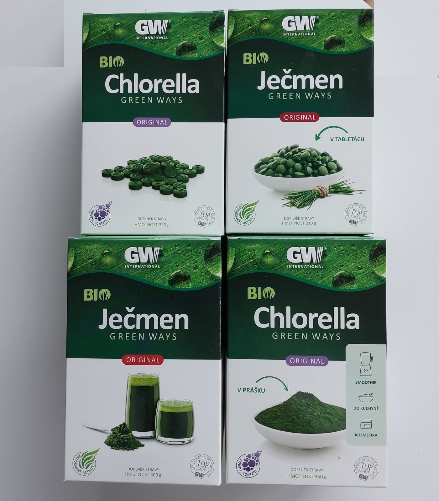 Chlorella a ječmen GW