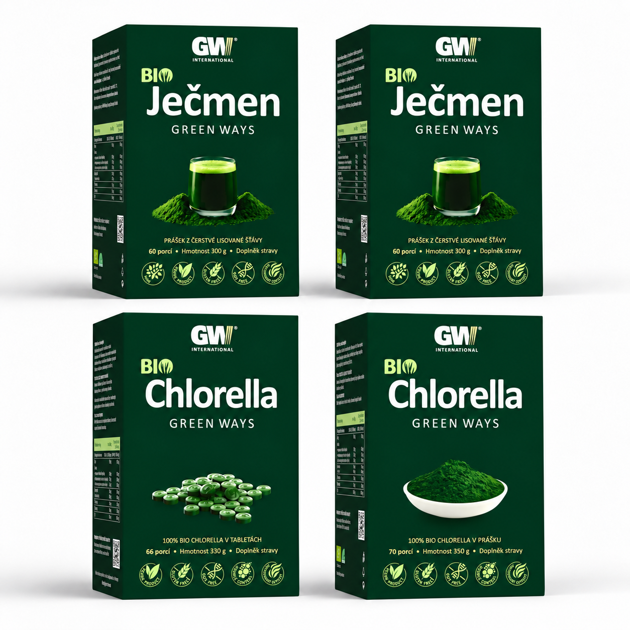 Chlorella a ječmen GW